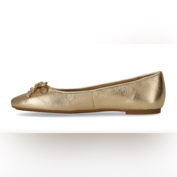 Pale gold  Michael Kors Leather Ballet Flat - Picture 2 of 5